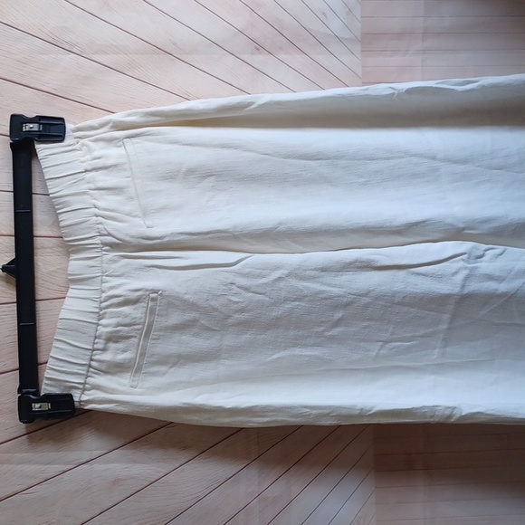 New Gibson ivory wide leg pants xs - Picture 5 of 10